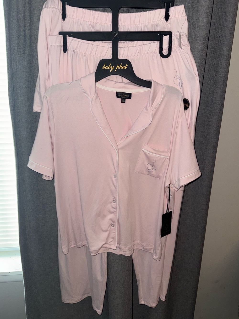 Baby Pink Baby Phat 3Pc Pj Set